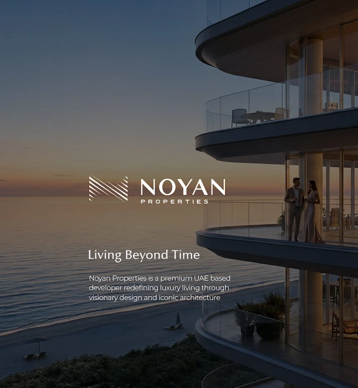 Noyan Properties Dubai ultra-luxury real estate branding - Aimstyle brand creation digital experience