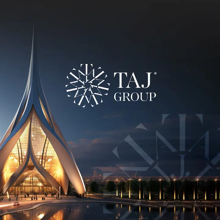 Taj Group Revitalization - Aimstyle rebranding expertise Dubai full branding UX UI design